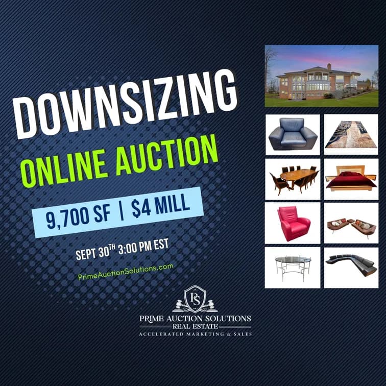 9,700 SF McLean $4 Million Mansion Downsizing Auction — featured auction photograph