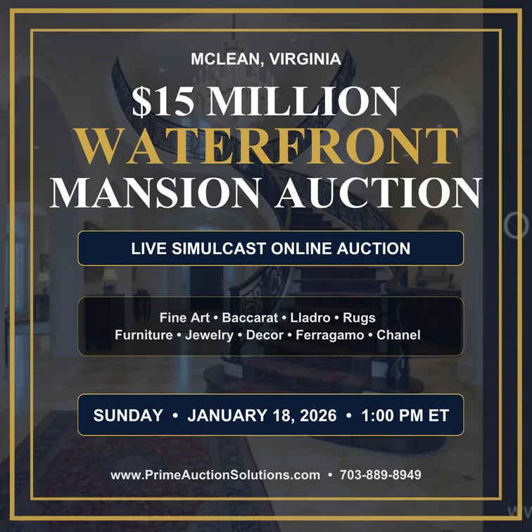 $15 Million McLean Mansion on the Potomac | Online Estate Auction — featured auction photograph