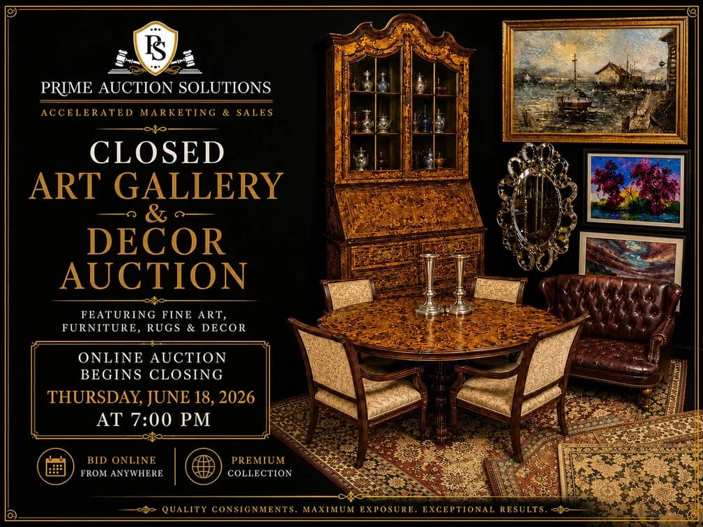 Closed Art Gallery and Decor Online Auction