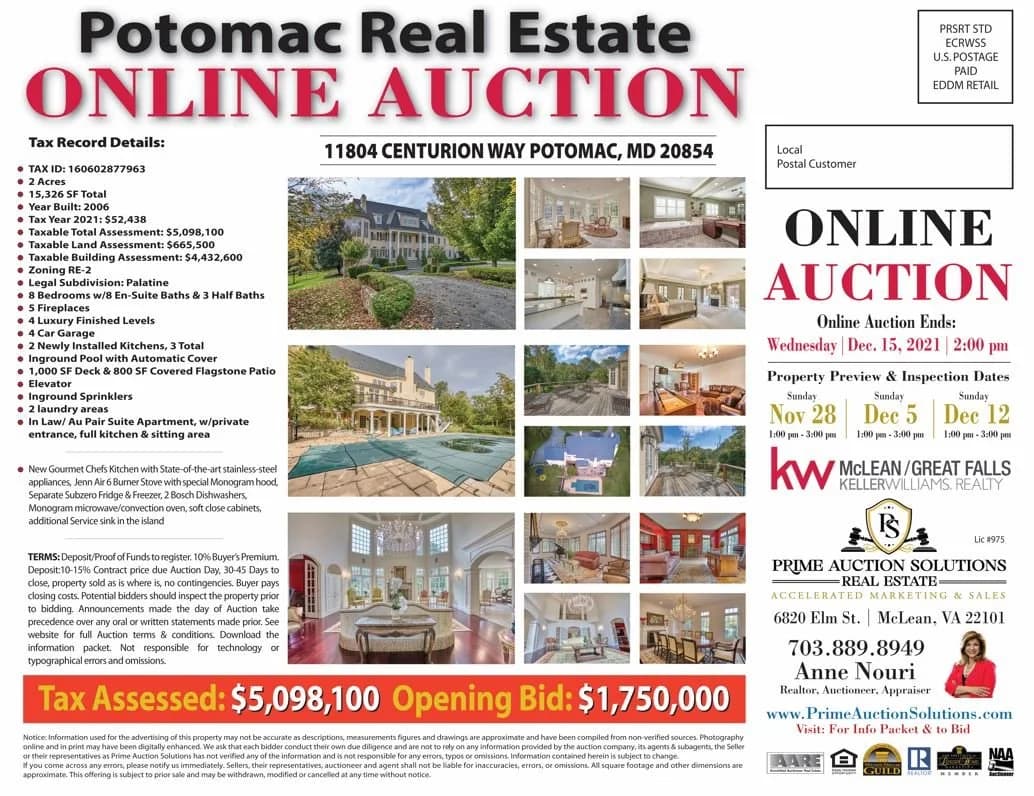 Potomac REAL ESTATE Online Auction, Palatine Manor — auction photograph 2