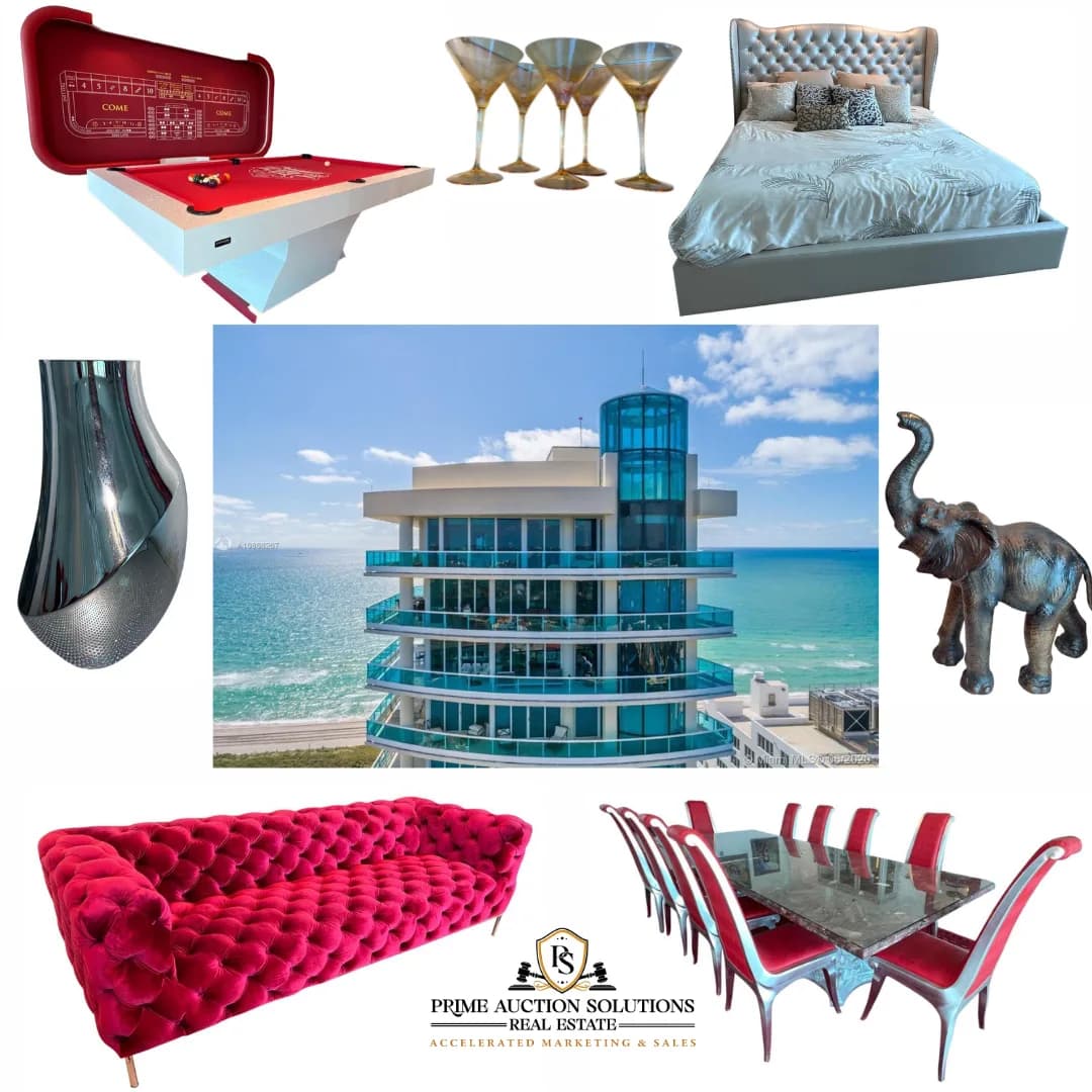 Miami Beach $4.5 M Penthouse, Online Downsizing Auction — featured auction photograph