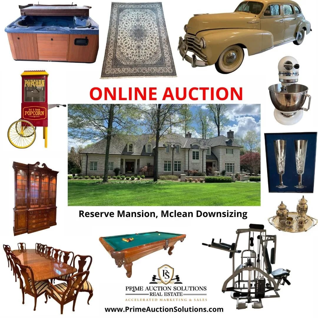 Reserve Mansion, McLean Downsizing Online Auction — featured auction photograph