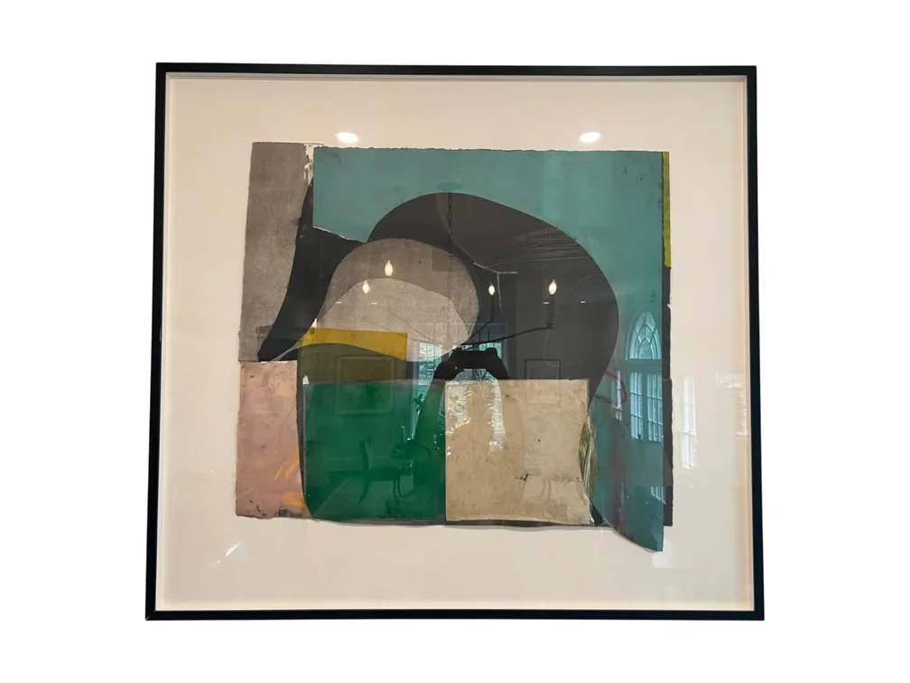 #8150 • $2,800 Artist: Wesley Kilmer Title: Summer of 1996, Medium: Oilstick on Paper, 50 x 46"