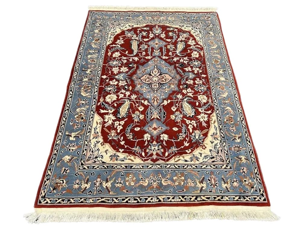 #35289 • Tabriz Design Hand-Knotted Wool Area Rug, 4.0 x 6.0